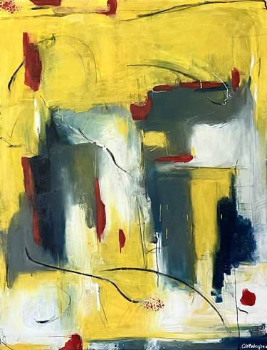 Original Abstract Paintings by Cécile Roberfroid