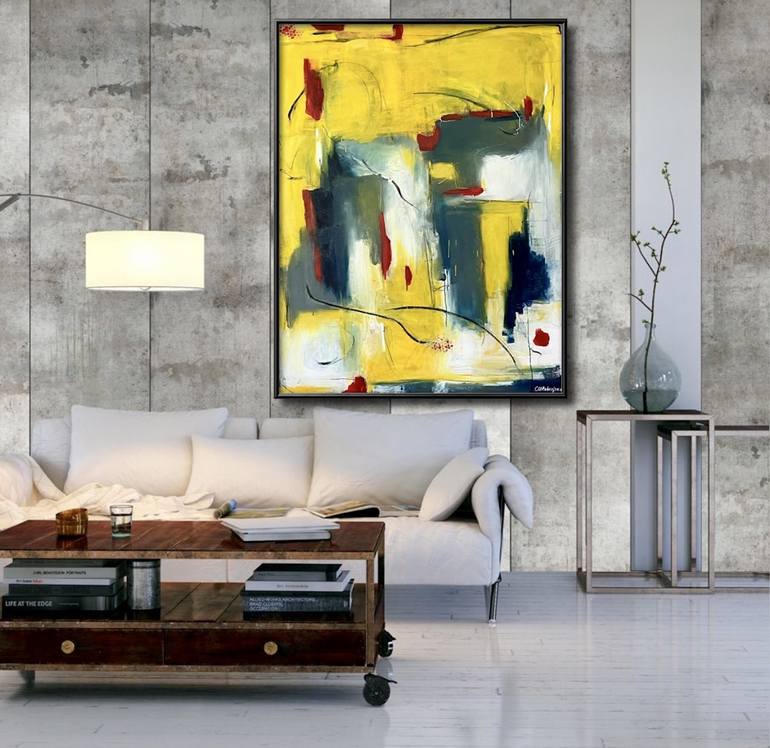 Original Contemporary Abstract Painting by Cécile Roberfroid