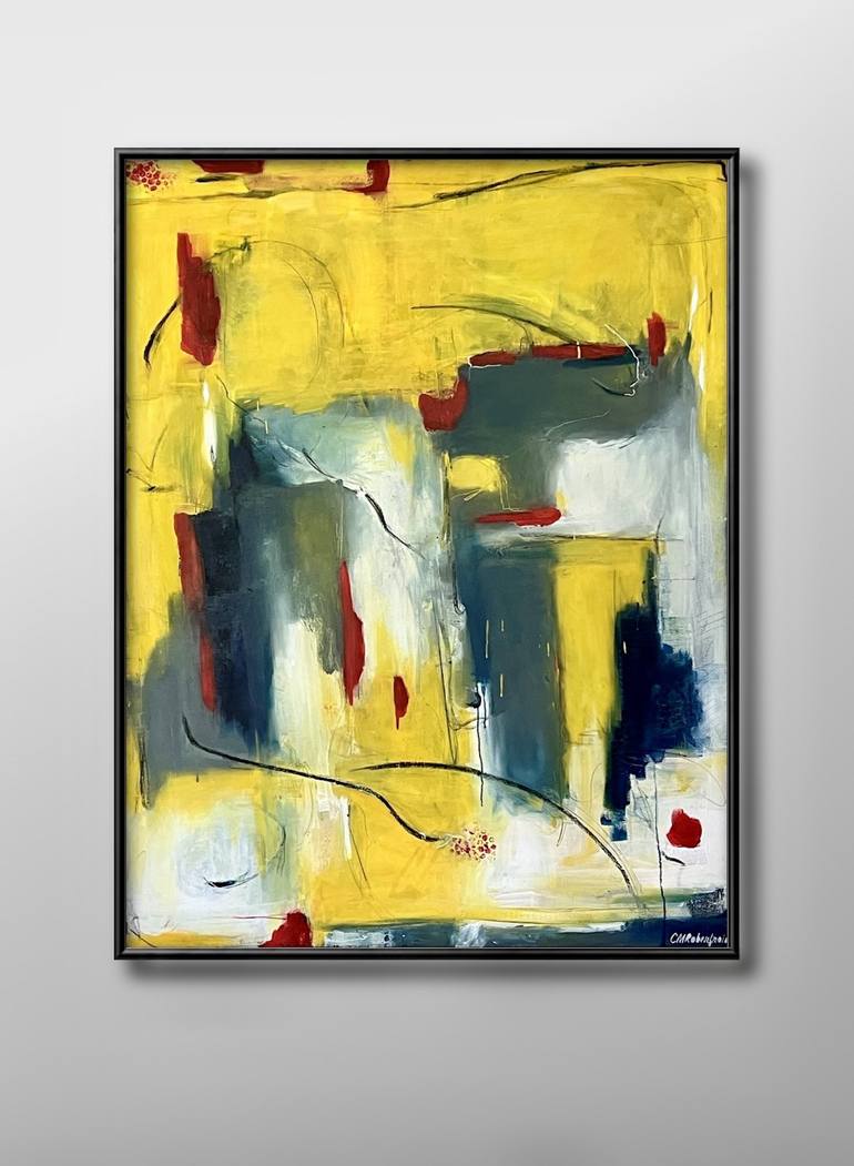 Original Contemporary Abstract Painting by Cécile Roberfroid