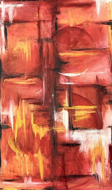 Original Abstract Expressionism Abstract Paintings by Cécile Roberfroid