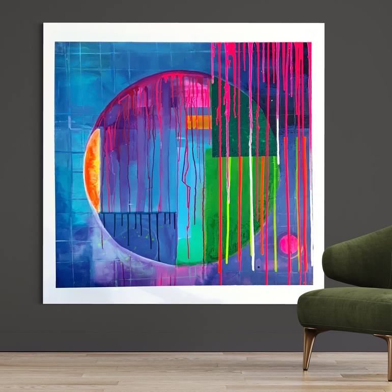 Original Illustration Abstract Painting by Land Der Kunst - Diana