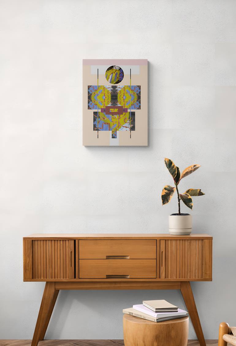 Original Abstract Expressionism Women Mixed Media by Fania Bajot