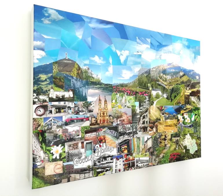 Original Contemporary Cities Collage by Cyrielle Recoura