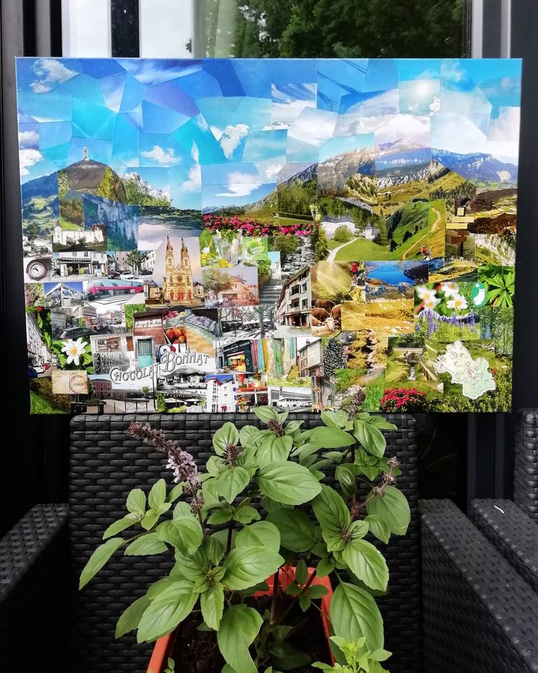 Original Contemporary Cities Collage by Cyrielle Recoura