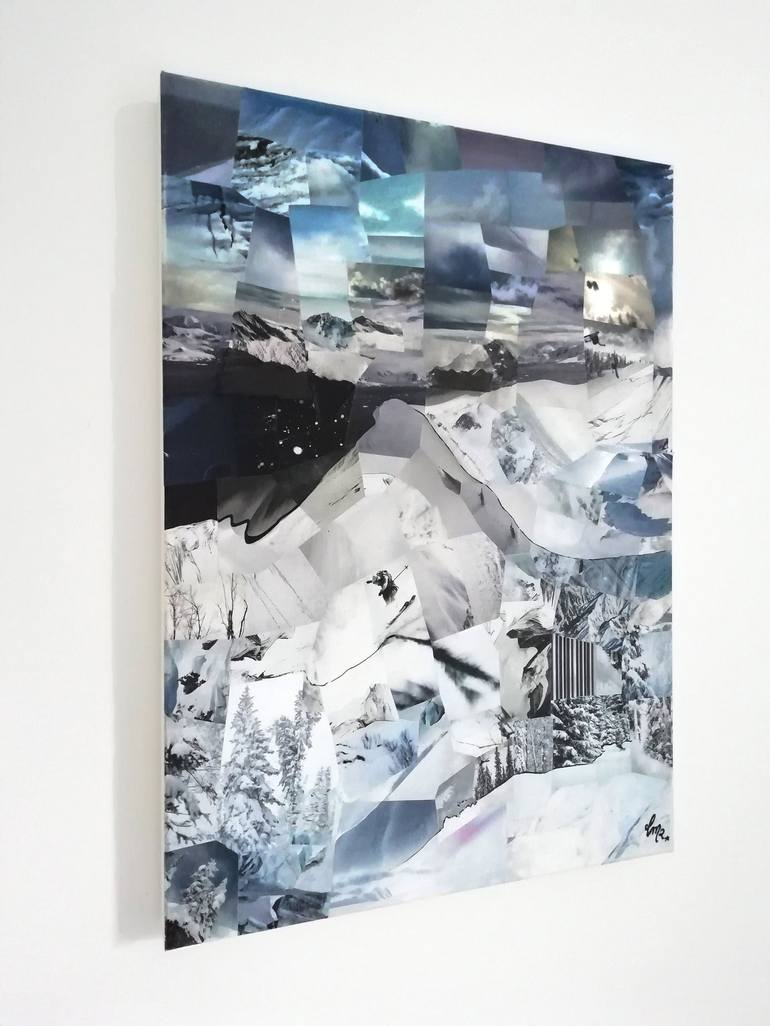 Original Contemporary Landscape Collage by Cyrielle Recoura