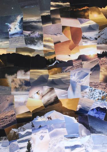 Original Landscape Collage by Cyrielle Recoura