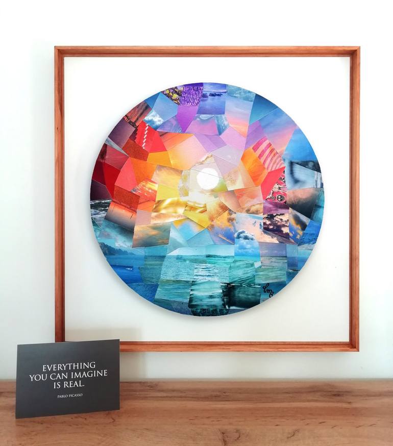 Original Seascape Collage by Cyrielle Recoura