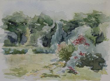 Original Impressionism Garden Paintings by Oleksandra Skrypchenko