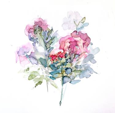 Print of Impressionism Floral Paintings by Oleksandra Skrypchenko