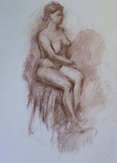 Print of Abstract Expressionism Nude Drawings by Oleksandra Skrypchenko