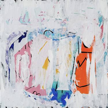 Original Pop Art Abstract Mixed Media by Alina Lutaeva