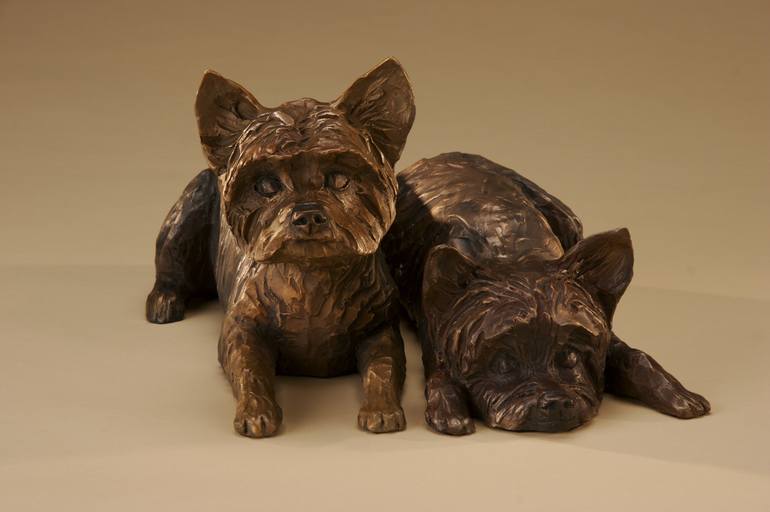 Print of Dogs Sculpture by Janis Williamson