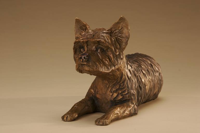 Original 3d Sculpture Dogs Sculpture by Janis Williamson