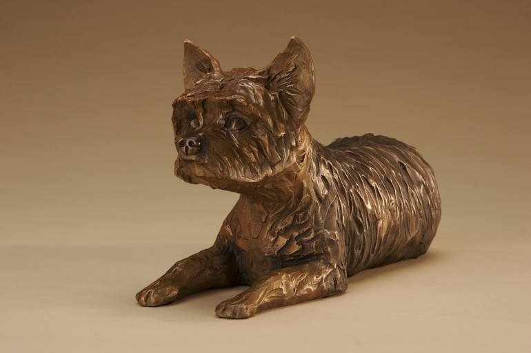 Original 3d Sculpture Dogs Sculpture by Janis Williamson