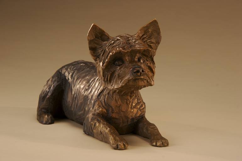 Original 3d Sculpture Dogs Sculpture by Janis Williamson