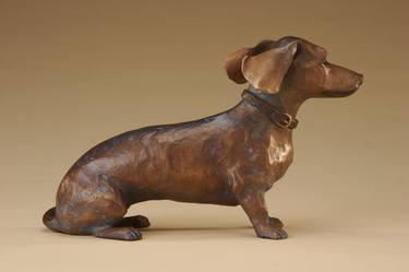 Original Dogs Sculpture by Janis Williamson