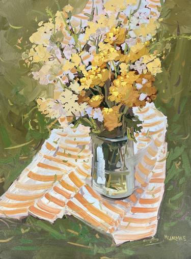 Print of Impressionism Still Life Paintings by ekaterina medvedok