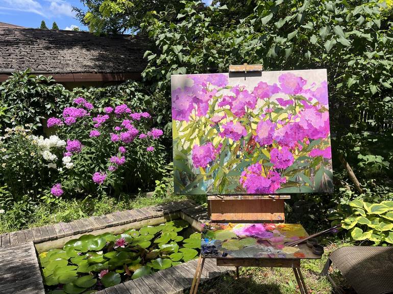 Original Impressionism Landscape Painting by Ekaterina Medvedok