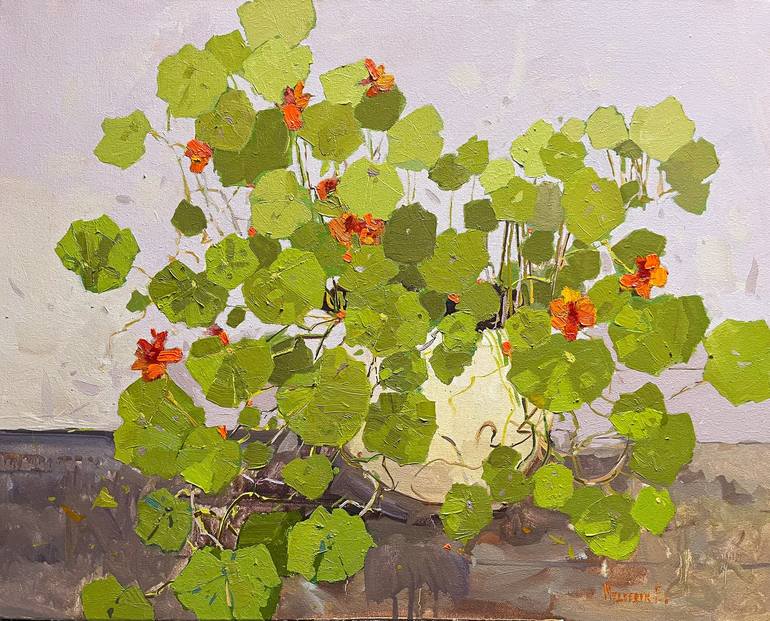 Print of Contemporary Floral Paintings by Ekaterina Medvedok