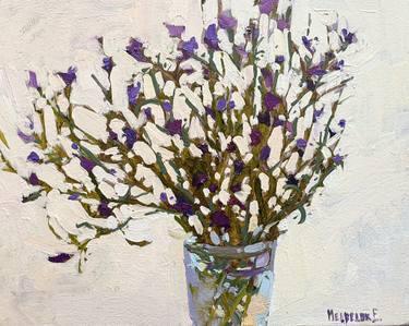 Original Figurative Floral Paintings by Ekaterina Medvedok