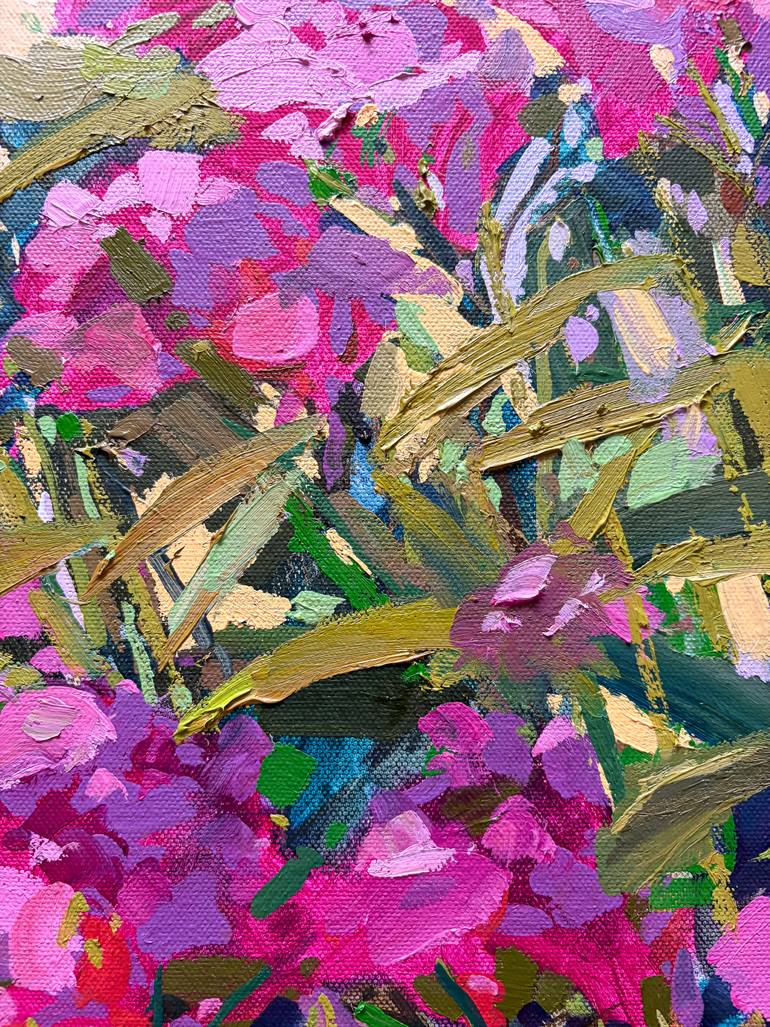 Original Impressionism Floral Painting by Ekaterina Medvedok