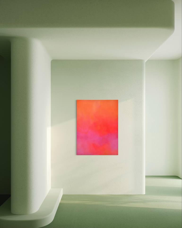 Original Color Field Painting Abstract Painting by Viva Hanu