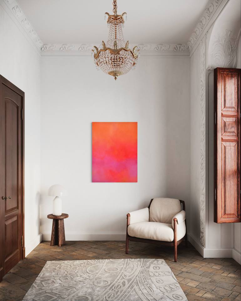 Original Color Field Painting Abstract Painting by Viva Hanu