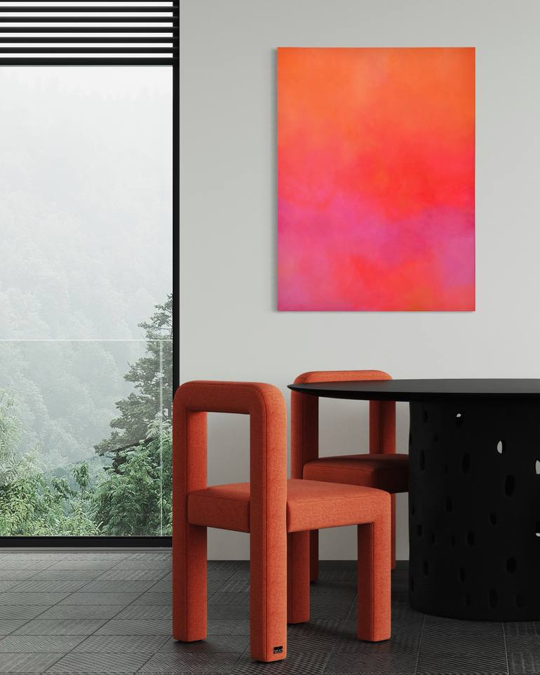 Original Color Field Painting Abstract Painting by Viva Hanu