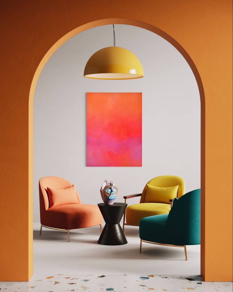 Original Color Field Painting Abstract Painting by Viva Hanu