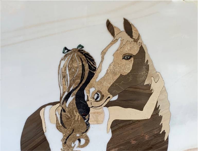 Original Figurative Horse Sculpture by Francesca Trusso