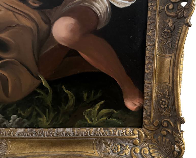 Original Baroque Religion Painting by Francesca Trusso