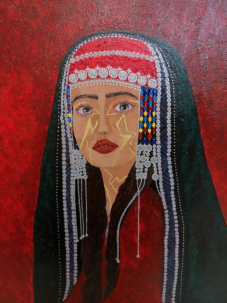 Original Fine Art Women Painting by Asem Nugymanova