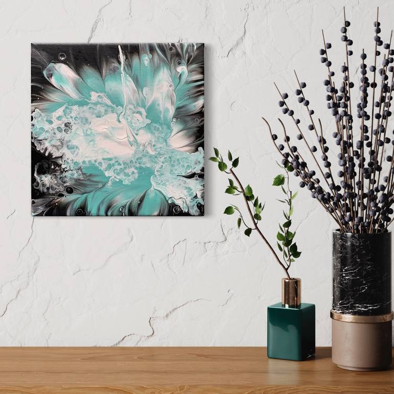 Original Abstract Floral Painting by Tanya Soly