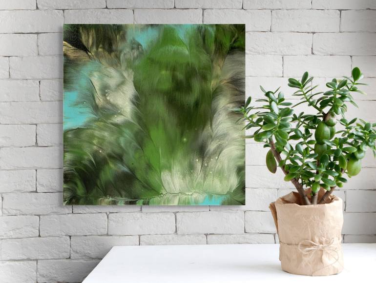 Original Abstract Botanic Painting by Tanya Soly