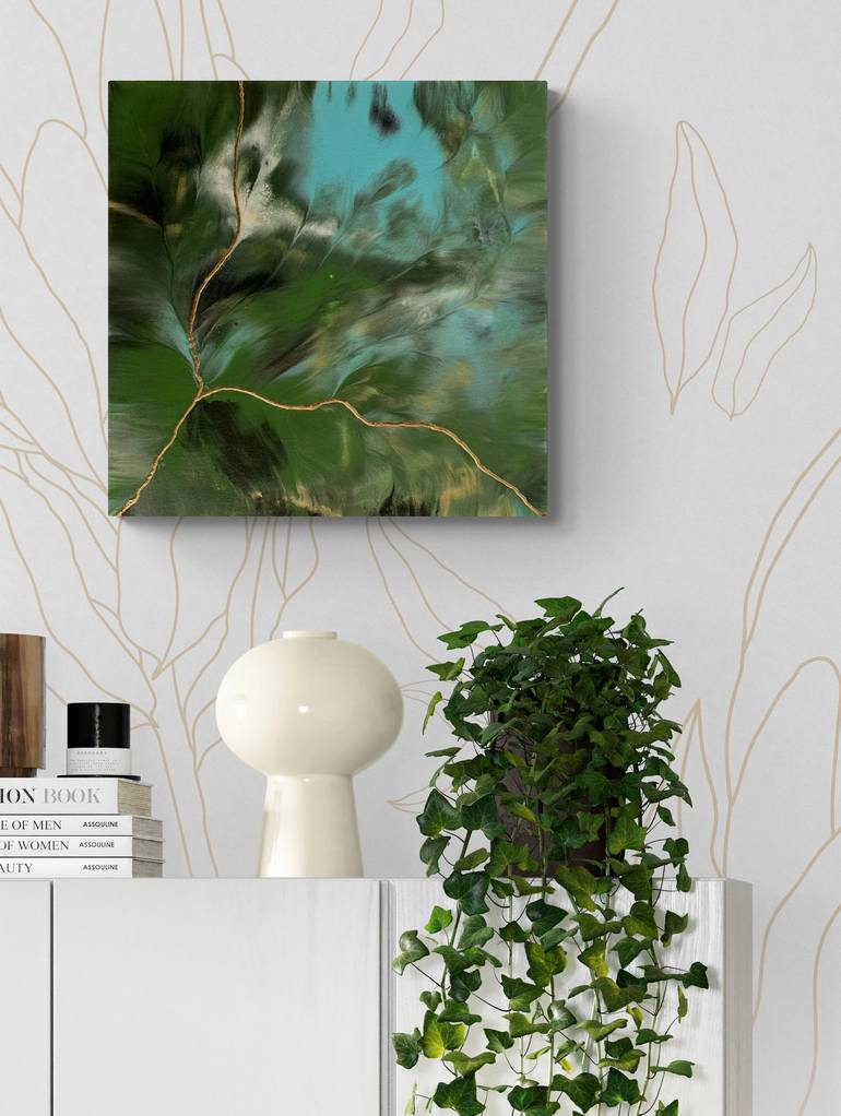 Original Abstract Botanic Painting by Tanya Soly