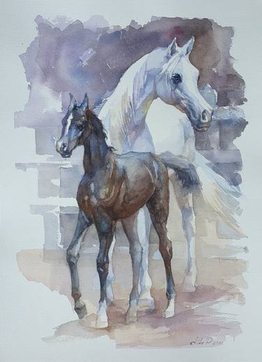 Print of Realism Animal Paintings by lidia Papean