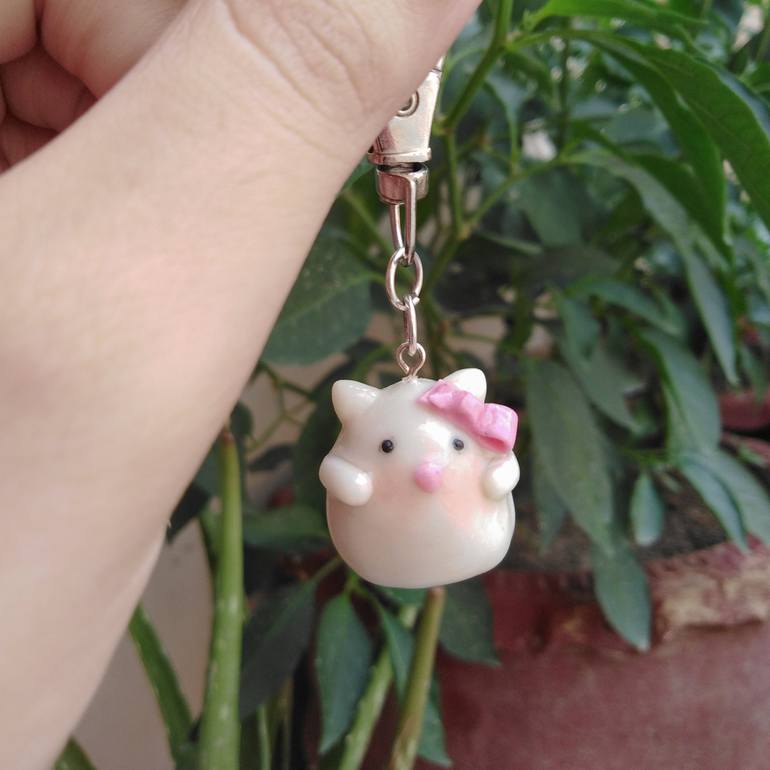 The Embracer cat Keychain - Print