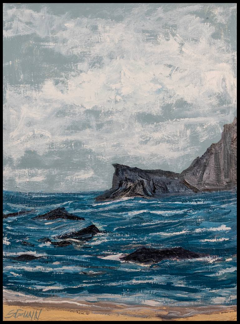 Original Contemporary Seascape Painting by S Gunn