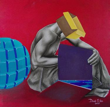 Original Contemporary World Culture Mixed Media by yves daudi