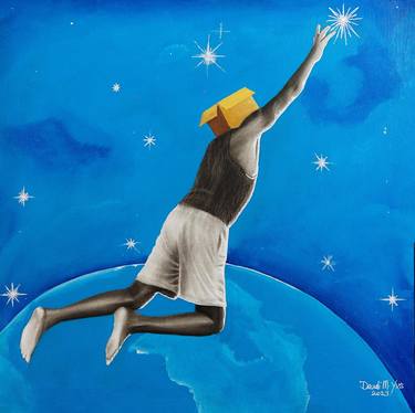 Original Photorealism World Culture Mixed Media by yves daudi