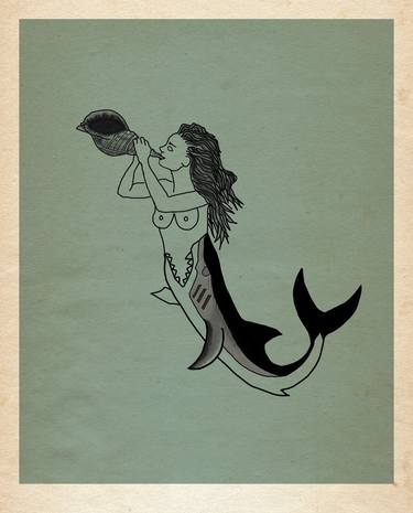 Original Illustration Classical mythology Drawings by Volt Varg