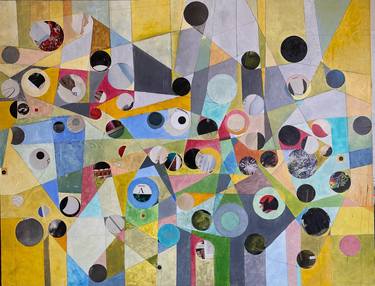 Original Abstract Music Mixed Media by Steven Sellars