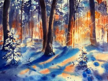 Original Landscape Painting by Viktoria Danishevska