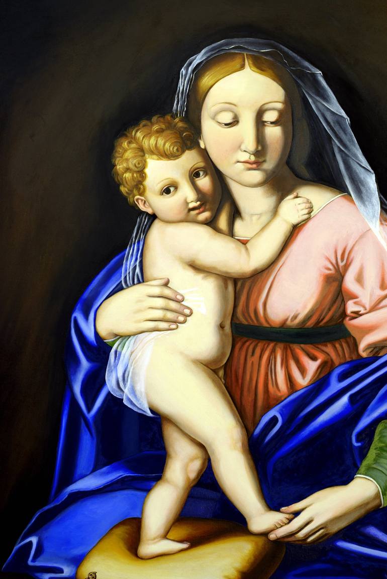 Original Religious Painting by Eleonora Cacciatore