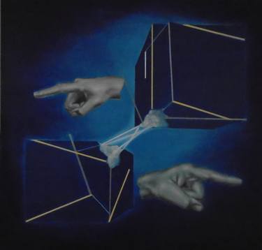 Original Surrealism Geometric Paintings by Elías Pinto Casanova