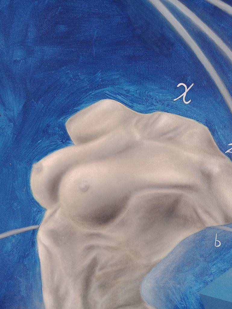 Original Abstract Nude Painting by Elías Pinto Casanova