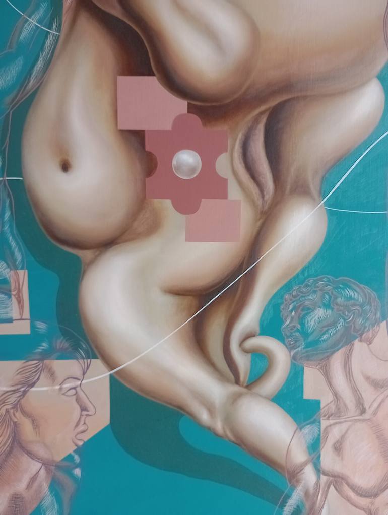 Original Erotic Painting by Elías Pinto Casanova