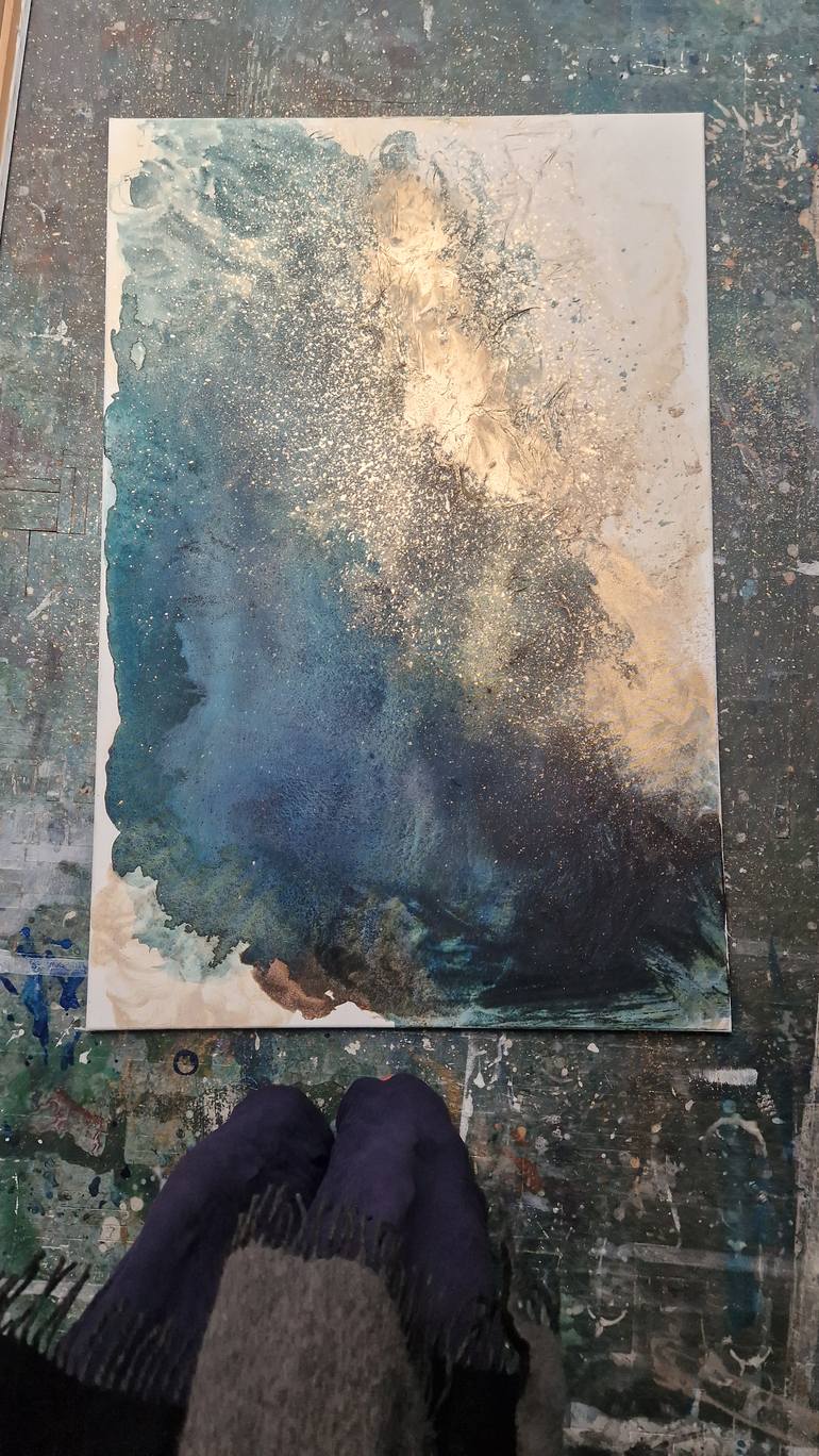 Original Abstract Expressionism Abstract Painting by Magdalena Lenartowicz
