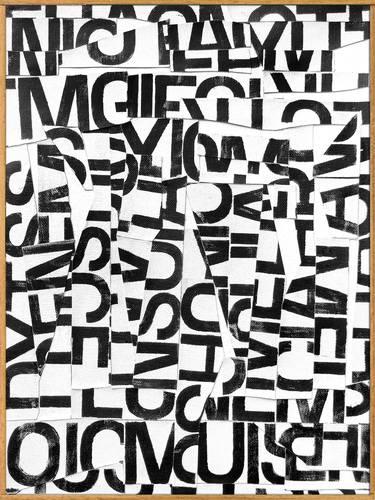Print of Abstract Typography Collage by Vita Banko