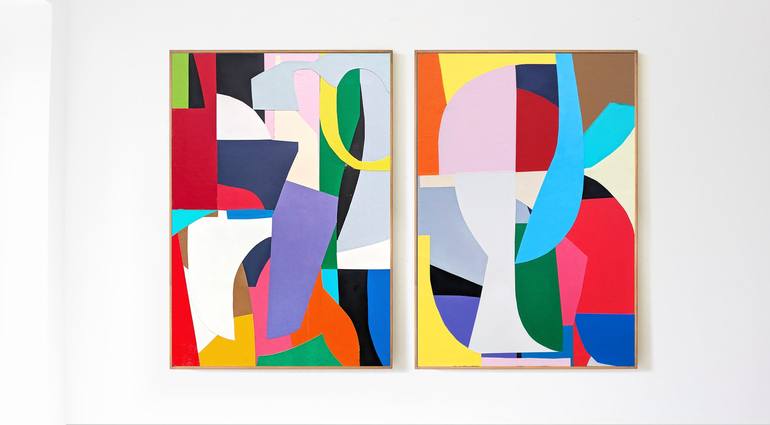 Original Contemporary Abstract Collage by Vita Banko